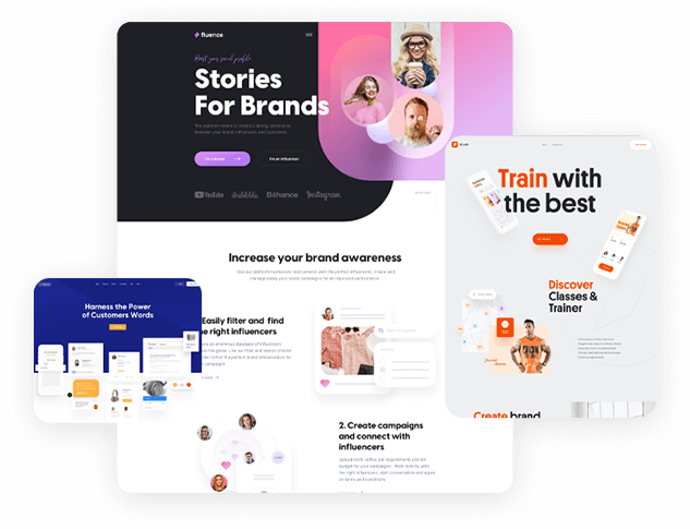 Custom website designs created in Figma by UHL Developers before WordPress development